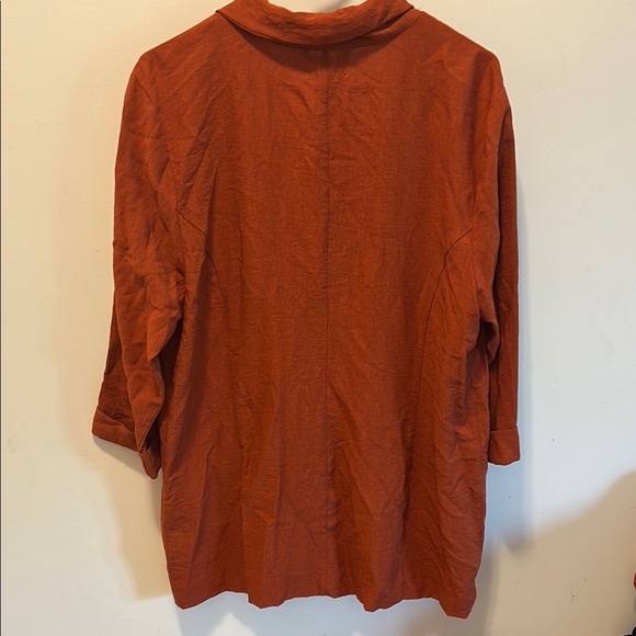 Maurices Orange Blazer Lightweight Suit Jacket - Picture 5 of 5